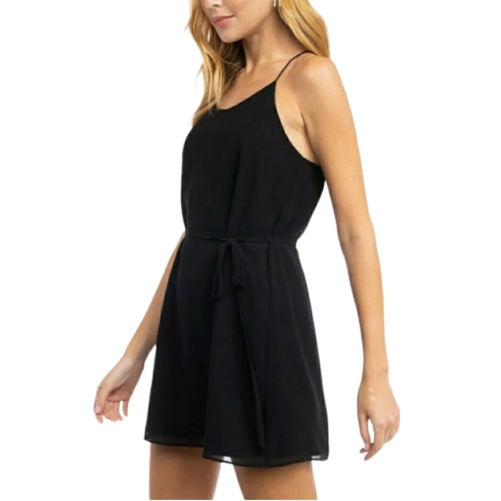 ⭐️ 3/$30 NAKED ZEBRA Black Thin Strap Dress